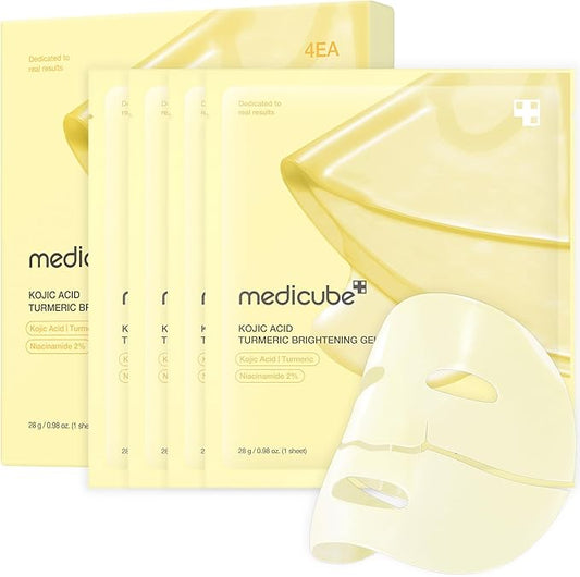 Medicube Kojic Acid Turmeric Brightening Gel Mask 4pc